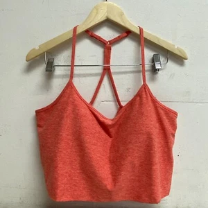 CALIA Women's LustraLux Crop Low Support Brami Aquatic Coral Heather WAX37235 - Picture 1 of 7