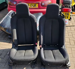 MAZDA MX5 CLOTH SEATS - MK3 / NC / 2005 2006 2007 2008 2009 HEIGHT ADJUSTABLE - Picture 1 of 9