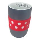 Minnie Mouse Authentic Original Disney Parks Cup Mug Silicone Band Rare