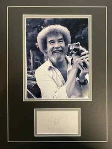 Bob Ross Joy of Painting Signed Happy Painting Display ICZ COA - Picture 1 of 3