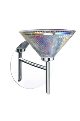 Aplique de pared cromado Besa Lighting 1SW-550493-CR Kona Foto 1 de 2