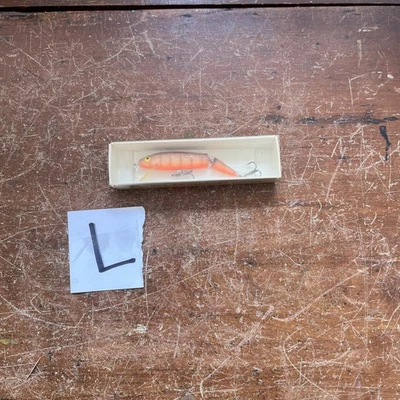 Vintage Bill Norman Lures ORANGE Minnow Jointed 2-1/2" fishing Lure *NEW* - Image 1 of 4
