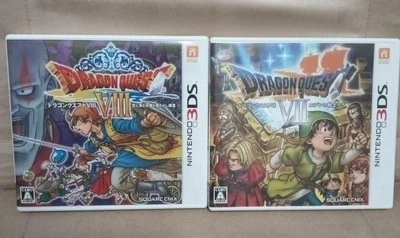 Dragon Quest VII VIII 7 8 2Games set Nintendo 3DS Japanese ver Tested Games - Image 1 of 4