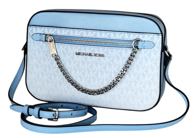 BOLSO BANDOLERA MICHAEL KORS JET SET ARTÍCULO CADENA ESTE OESTE HOMBRO MK OMBRÉ AZUL Foto 1 de 4
