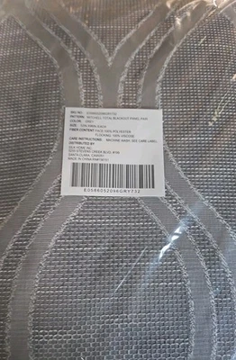 Silk Home Mitchell Total Blackout Cortinas 52" x 96" Panel Par Gris NUEVO  Foto 1 de 2