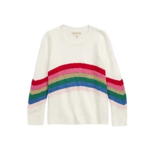 Suéter a Rayas Arco Iris Tucker + Tate Girls en Marfil Garceta Arco Iris Talla 5 $39 - Imagen 1 de 5