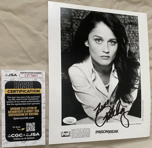 ROBIN TUNNEY SIGNED PRISON BREAK 8X10 PRESS PHOTO MENTALIST ACTRESS W/ JSA COA - Picture 1 of 4