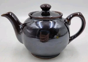Classic Sadler Teapot Brown Luster Glaze Vintage England Read - Picture 1 of 17