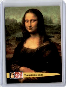 Mona Lisa 1992 Pro Set Guiness Book of World Records #35 That priceless smile! - Imagen 1 de 2