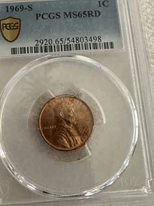 1982-D bronze 3.11 graded mS63Red - Picture 1 of 3