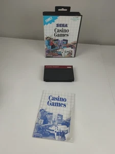 Casino Games for Sega Master System Complete in box CIB Free Ship - Picture 1 of 10