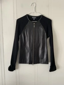 Classiques Entier Women’s Black Leather Jacket Biker Style Sz S Zipper  - Picture 1 of 6