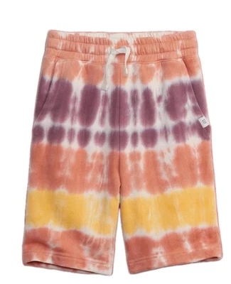  Pantalones Cortos Activos Gap Niños Niños Tejido Pull-on Tie-dye Naranja, Púrpura, Amarillo ¡Nuevo! Foto 1 de 4
