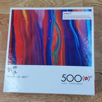 Buffalo Puzzle Splash of Red 500 Piece Sealed - Image 1 of 2