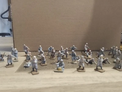 70 soldats FRANCAIS ,PEINTS, guerre 14/18,bleue horizons,grande guerre 1/72 - Photo 1/2