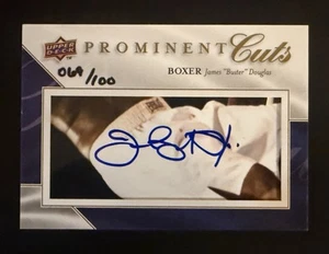 2009 Upper Deck PC-JBD Boxer James “Buster” Douglas Prominent Cuts 69/100 Auto - Imagen 1 de 10