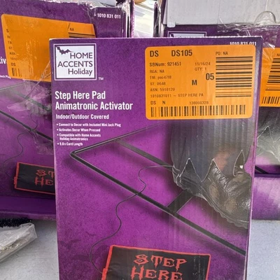 2 Home Accents Holiday Halloween "Step Here" Pad Animatronic Activator NEW