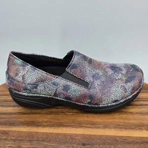 Spring Step Shoes Womens 6.5 M Black Multi Comfort Slip On Work Nurse Clogs - Picture 1 of 8