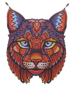 The Lynx 1 (Testa) "Mystery Fox" - Puzzle Deluxe in Legno 3D - 172pz *Leggi - Foto 1 di 7