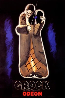 MÚSICO PAYASO SUIZO ROCK ODEON TOCANDO LP DISCO DE VINILO PÓSTER DE COLECCIÓN REPRO Foto 1 de 3