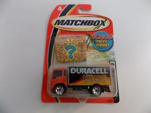 Camión de reparto Matchbox Treasure Duracell #9 nuevo en tarjeta - Imagen 1 de 2