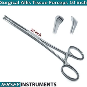 Allis Tissue Pinzette chirurgische Instrumente 10" Gewebegreifklemmen Verriegelung Neu - Bild 1 von 4