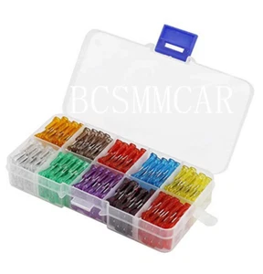 50x Car Truck Micro Blade Fuses  5A 7.5A 10A 15A 20A 25A 30A Fuse Assortment Kit - Picture 1 of 14
