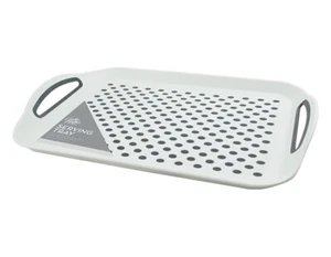 Extra Large Anti-Slip Plastic Serving Tray With High Non Grip Rubber Surface UK - Picture 1 of 4