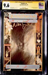 🔥 Sandman #1  (Signed by Neil Gaiman VERY RARE! (1988) 9.6 CGC (No Reserve!) 🔥