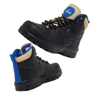  STIVALI NIKE MANOA PELLE NERA TRAZIONI AGGRESSIVE FREDDE GIORNATE UMIDE TG 8 Donna  - Foto 1 di 12
