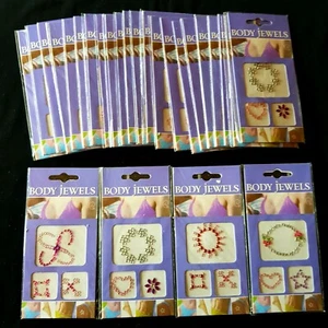 12x Body Sticker Belly Dance Navel Sticker Body Jewelry Self-adhesive Tribal - Picture 1 of 5