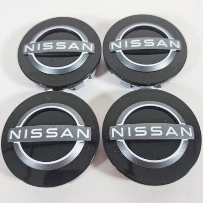 Fits 2023-2024 Nissan Altima / Maxima / Versa - 2 1/8" Black Center Caps SET/4 - Image 1 of 4