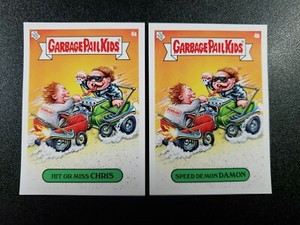 Ford v Ferrari Matt Damon Christian Bale Spoof 2020 Garbage Pail Kids