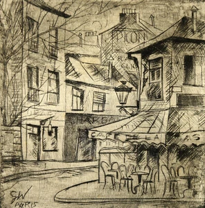 Gerhard Windisch 1895-1961 Leipzig /Radierung Beaubourg Paris 1928-29 Probedruck - Bild 1 von 12