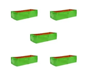 Grow Bag 24x12x12 Inch Rectangular Green Grow Bag ( pack of 5 ) - Picture 1 of 7