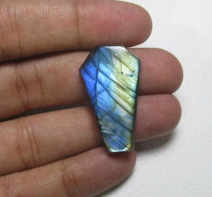 Labradorite Cabochon Coffin 31.30 ct Natural Semi Precious Gemstone G 2309 - Picture 1 of 6