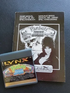 PINBALL JAM Atari Lynx NEW CARTRIDGE AND MANUAL NO BOX - Picture 1 of 3