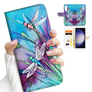 ( For Samsung A05s ) Wallet Flip Case Cover AJ23424 Blue Dragonfly - Picture 1 of 7