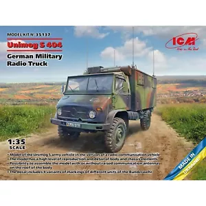 ICM 35137 Maßstab 1:35 Unimog S 404 Bundeswehr Funk LKW Plastik Modellbausatz - Bild 1 von 15