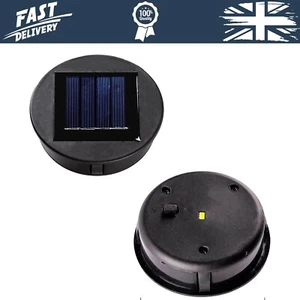 Set di 2 luci solari parte superiore di ricambio con lampadine LED pannello solare lanterna coperchio lig - Foto 1 di 9