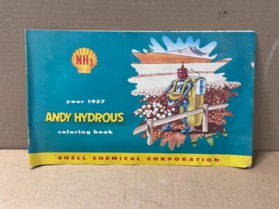 1957 Shell NOS Andy Hydrous Kids Coloring book Petroliana Collectible RARE ! - Image 1 of 4