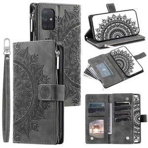 Zip Wallet Case For Motorola Moto G72 G73 G31 G71 Leather Flip Stand Phone Cover - Picture 1 of 18