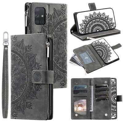 Zip Wallet Case For Motorola Moto G72 G73 G31 G71 Leather Flip Stand Phone Cover - Image 1 of 4