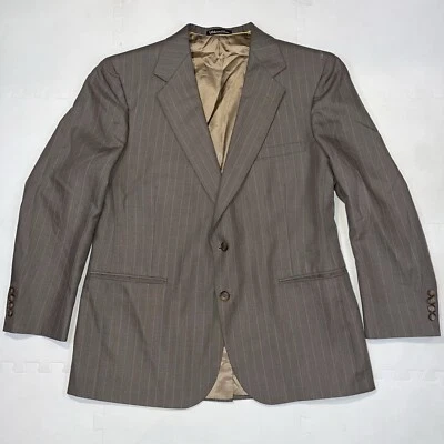 Chaqueta Blazer Stafford De Colección Para Hombre Talla 44R Tostado Caqui Abrigo Deportivo Rayas Lana Foto 1 de 4
