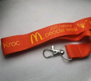 SELTENES OFFIZIELLES McDonalds Schlüsselband 2013 National People Week Ray Kroc NEU - Bild 1 von 1