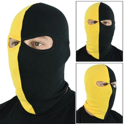 EXTREME ADRENALINE Sturmhaube Sturmmaske Balaclava Hooligans Ultras Borussia Mask gelb schwarz