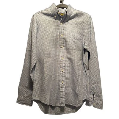 Camisa de Rugby Ralph Lauren Azul e Branca Gingham Abotoada – Masculina Tamanho Pequeno - Imagem 1 de 3