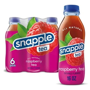 Snapple Raspberry Tea 16 oz Bottles (Pack Of 6) - Picture 1 of 12