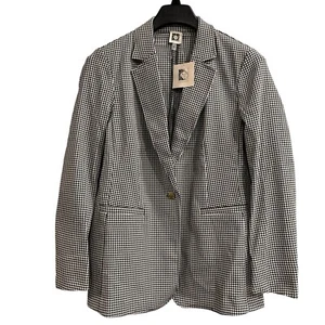 Anne Klein Blazer Damen M schwarz Hahnentritt Einknopf Jacke klassisch Capsule - Bild 1 von 8