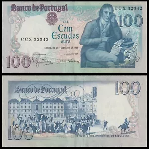 🇵🇹 Portugal 100 Escudos Rossio Square 1981 P 178 b Crisp AUNC - Picture 1 of 5